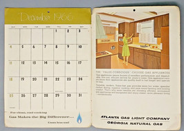 Vintage 1966 Atlanta Gas Light Kitchen Calendar Recipes Notes Dates Book... - $14.95