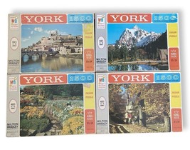 Vintage 1963 Milton Bradley York King Size Puzzles 1500pc - 4 Set Lot *As-Is - £40.20 GBP