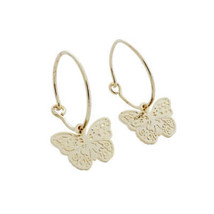 Magic Charm Butterfly Hoops - £32.42 GBP