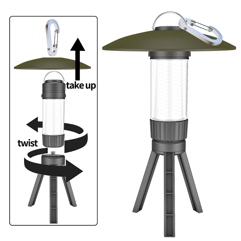 LED Outdoor Camping Lights Type-C USB Rechargeable Night Light IPX4 Waterproof - £14.29 GBP