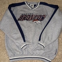 Denver Broncos NFL Lee Sport Gray Sweatshirt Med - $41.53