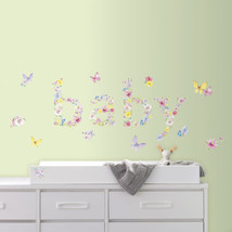 New Kathy Davis BABY BUTTERFLIES WALL DECALS Butterfly Nursery Stickers ... - $9.89