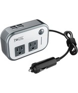 Dc 12V To 110V Ac Converter With 4 Usb Ports And 200W Car Power Inverter... - $38.96