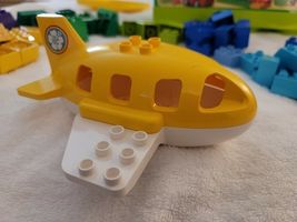 Lego Duplo Passenger Air Plane Jet  Yellow White Set 18720 18721 - $18.34