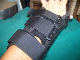 Left Wrist arm band medium size with slot for thumb (USED) - $10.00