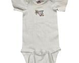 Baby Guess Layette White Ribbed Clothes Bodysuit Bears Logo Unisex Vinta... - €21,21 EUR