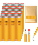 100/pcs Yellow Wood Pencils #2 HB With Eraser Top - $41.09 CAD