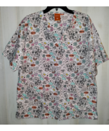 EXCELLENT NICKELODEON Paw Patrol NOVELTY PRINT SCRUBS TOP  SIZE XL - $31.79 CAD