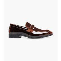 Stacy Adams Spratley Moc Toe Saddle Slip On Dress Shoes Brown 25686-200 image 2