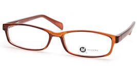 NEW MODERN OPTICAL BRAVE Brown EYEGLASSES GLASSES FRAME 50-15-135 B24 - $13.71