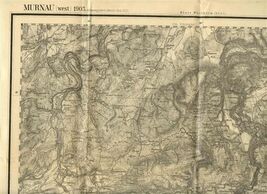 Murnau West 1903 Map in German  - $27.72