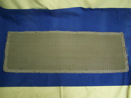 REAL Used Vintage Red/Gold Radio  Restoration Speaker Grill Cloth Fabric 19x34 - £35.08 GBP
