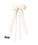 Ribbon Bowknot Hair Clip For Women Girls, Double Bow Long Tassel Barrett... - $7.99
