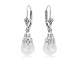 Carla &quot;floating opals&quot; Women&#39;s Earrings 14kt White Gold 287798 - $239.00