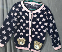 Vintage Girls Sweater Size 5-6 Bears from Little Funky - $19.72