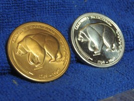 1769 1969 California Bicentennial Medallic Art Company Silvertone &amp; Bronze Medal - £37.76 GBP