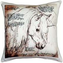 The Love of Horses Mare 17x17 Throw Pillow, with Polyfill Insert - £39.50 GBP