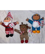 3 Cabbage Patch Kids Sparkle Cuties HOLIDAY HELPERS 10&quot; AA Dolls Christm... - £47.20 GBP