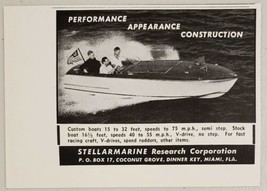 1948 Print Ad Stellarmarine Research Corp Custom Boats Miami,Florida - $8.98