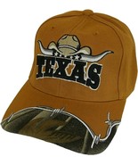Texas Longhorn Cowboy Hat Barbed Wire Adult Size Adjustable Baseball Cap... - $24.55 CAD