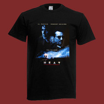 HEAT Retro Action Movie Men&#39;s Black T-Shirt Size S-5XL - £11.01 GBP+