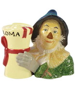 The Wizard of Oz Scarecrow and Diploma Ceramic Salt and Pepper Shakers S... - $22.24