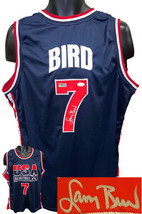 Larry Bird signed Team USA Navy TB Custom Stitched Basketball Jersey XL- JSA Wit - £231.72 GBP