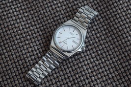 Vintage Seiko SilverWave Quartz 5933-7010 Silver Vintage Japan A Day/Date - £99.90 GBP