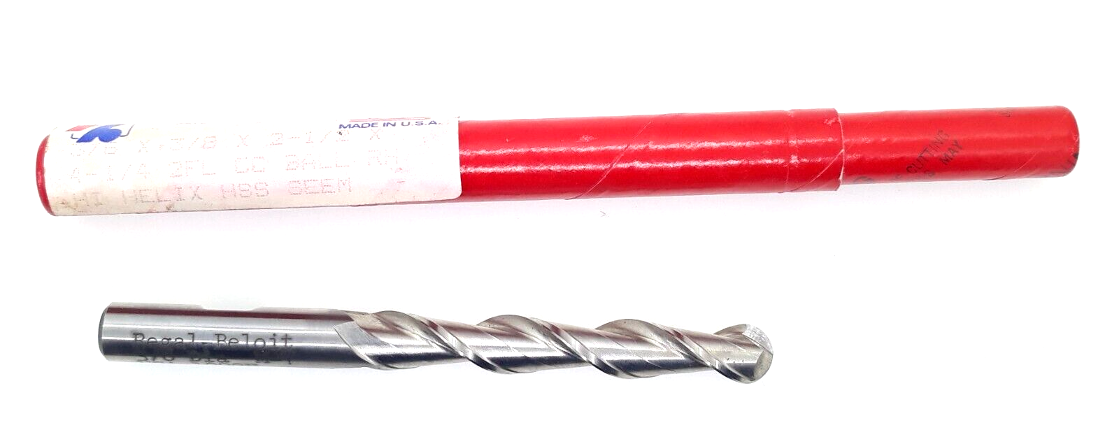 Regal Beloit 2 Flute HSS 3/8&quot; Ball End Mill 3/8&quot; Shank Loc 2 1/2&quot; R.H.  ... - $9.99