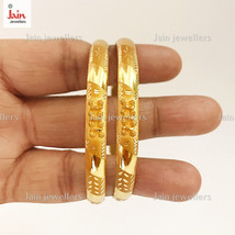 18 Kt,22 Kt Gold Traditional Handmade Slip-On Bracelet Bangles 10 - 23 Gms(2pcs) - £1,228.39 GBP+