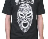 Raza Uomo Nero O Viola Lucha Libre Luchador Wrestling Campeon Mask T-Shi... - $15.00