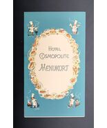 Vtg Hotel Cosmopolite Breda Holland Restaurant Menu April 1957 - $34.60 CAD