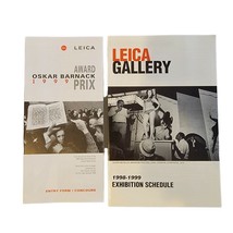 Leica Gallery 1998 - 1999 Exhibition Schedule Oskar Barnack Entry Form - $9.94