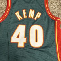 Seattle Supersonics Shawn Kemp NBA Basketball Green Jersey Youth L 14-16 - £36.80 GBP