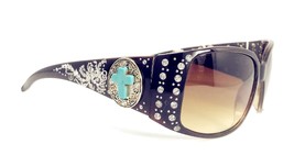 Texas West Women&#39;s Sunglasses With Bling Rhinestone UV 400 PC Lens in Multi Conc - £14.99 GBP