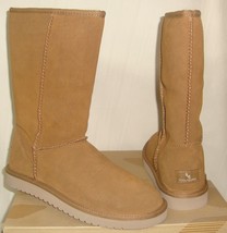 KOOLABURRA By UGG Classic Tall Chestnut Suede Fur Lined Boots Size 6 NEW... - £54.75 GBP