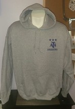 Argentina World Cup Hoodie 3x Champions Mens Sz XL Grey - £35.97 GBP