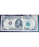1969C Banuelos Shultz $5 Dollar / US Currency FRN Gutter Fold ERROR - Ra... - £369.91 GBP