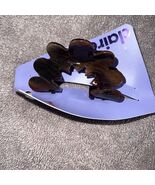Claire’s Brown Marble Hair Claw Clip Glossy Tortoise Style Accessory New... - $10.41 CAD
