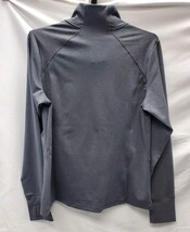 All In Motion Women's XL Zip-Front Jacket Heathered Black Zipper Pockets image 3