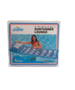 INTEX Wet Set Vintage 2000 Inflatable Suntanner Lounge 74&quot; x 28&quot; 18 Pockets - £13.66 GBP