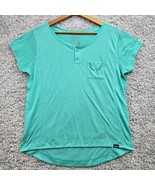 Patagonia Shirt Womens Large Green Capilene Cool Trail Short Sleeve Pull... - $21.73