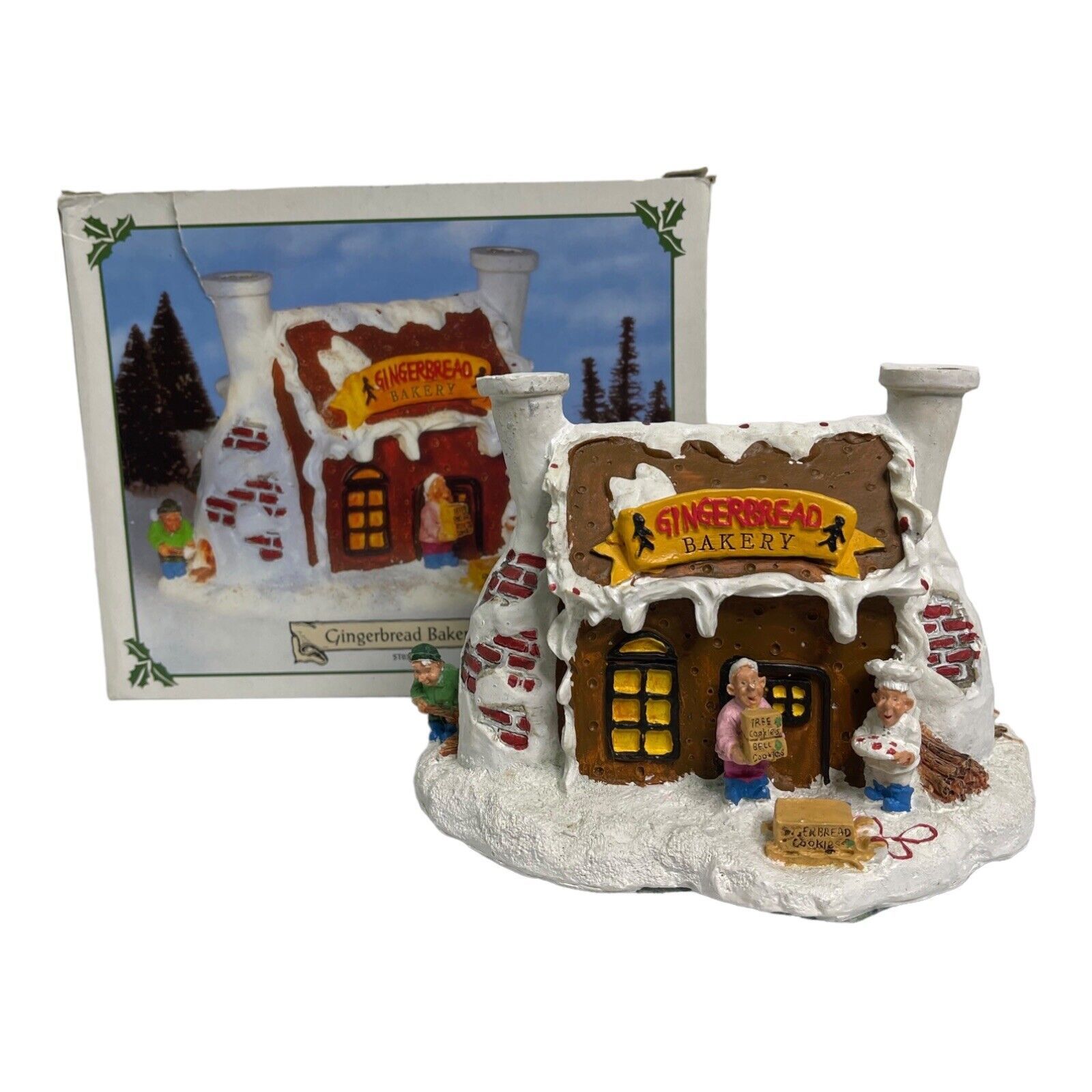 VINTAGE - Santa&#39;s Town at the North Pole -GINGERBREAD BAKERY ST03 Year 1995 - $18.23