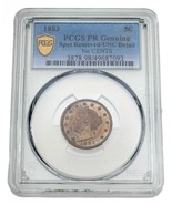 1883 5C Liberty Nickel Proof Graded by PCGS as PR Genuine UNC Details No... - $395.99