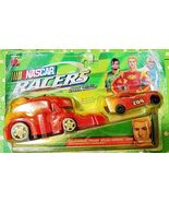 NASCAR Racers 1:64 Scale "Charger" Mark McCutchen Car With Mobile Pit La... - $14.85