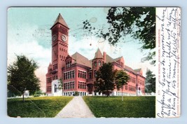 High School Building Spokane Washington WA 1907 UDB Postcard Q8 - £3.05 GBP