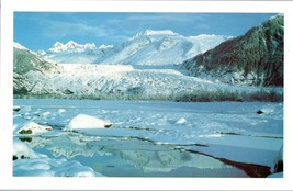 Mendenhall Glacier Juneau in Winter Alaska Postcard 1995 - £3.85 GBP