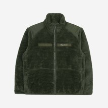 Fila X Bts - Project 7 Boa Fleece Zip Up Color Military Khaki Medium New W Tag - £67.23 GBP