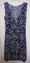 Anne Klein Ladies Sleeveless Knit V-CROSS-OVER Front DRESS-PM-BARELY Worn - £15.96 GBP