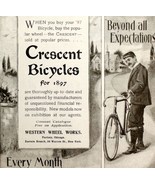 Crescent Bicycles For April 1897 Advertisement Victorian Bikes Sky High ... - $29.99